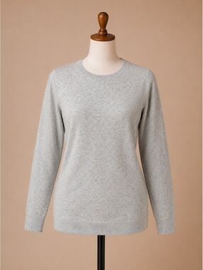 J.Crew Teddie Merino Wool Blend Crewneck Sweater Gray Women’s XL